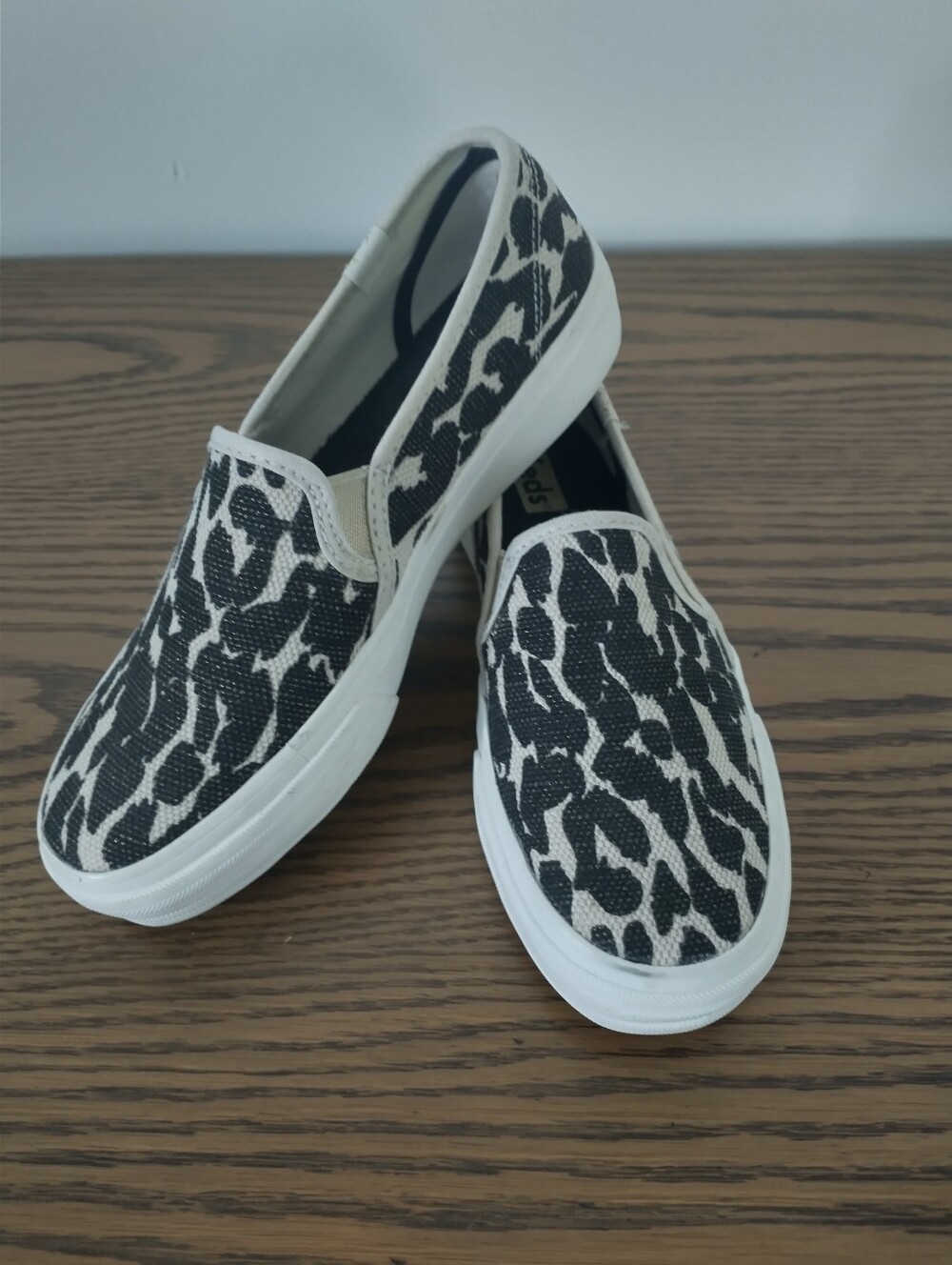 Keds Slip-On Leopard Print Coastal Prep Sneakers Size 5 - Picture 8 of 9